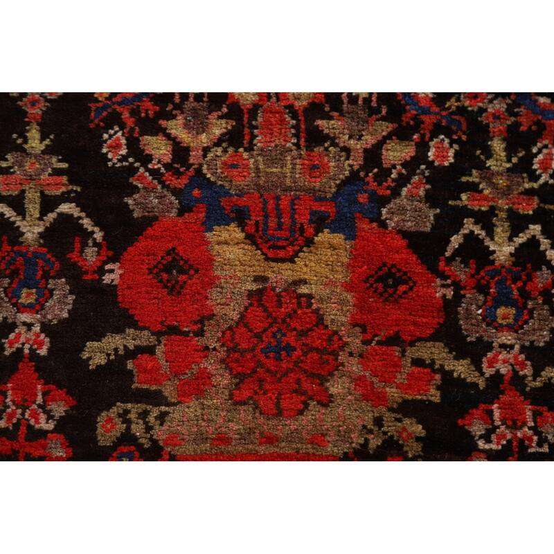 Bidjar Persian Antique Runner Rug Hand-Knotted Wool Carpet - 3'6"x 14'7"
