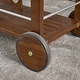 preview thumbnail 6 of 8, Cynthia Farmhouse Cottage Acacia Wood Bar Cart with Drop Leaf by Christopher Knight Home