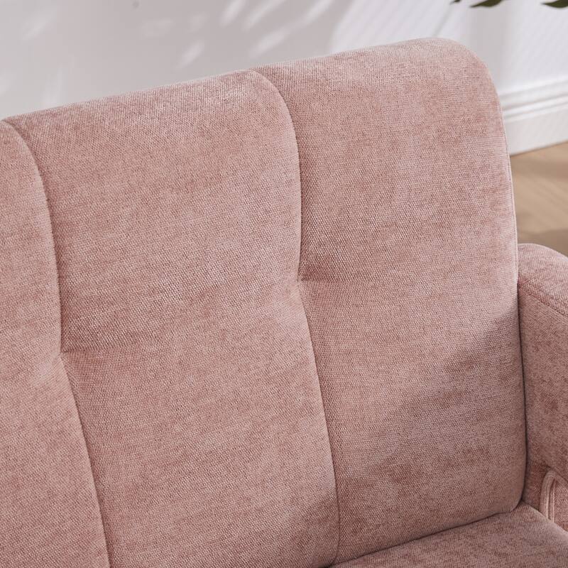 Modern Minimalist Single Armchair, Upholstered Accent Chair for Living Room, Bedroom, Office, Nordic Style Single Sofa Chair