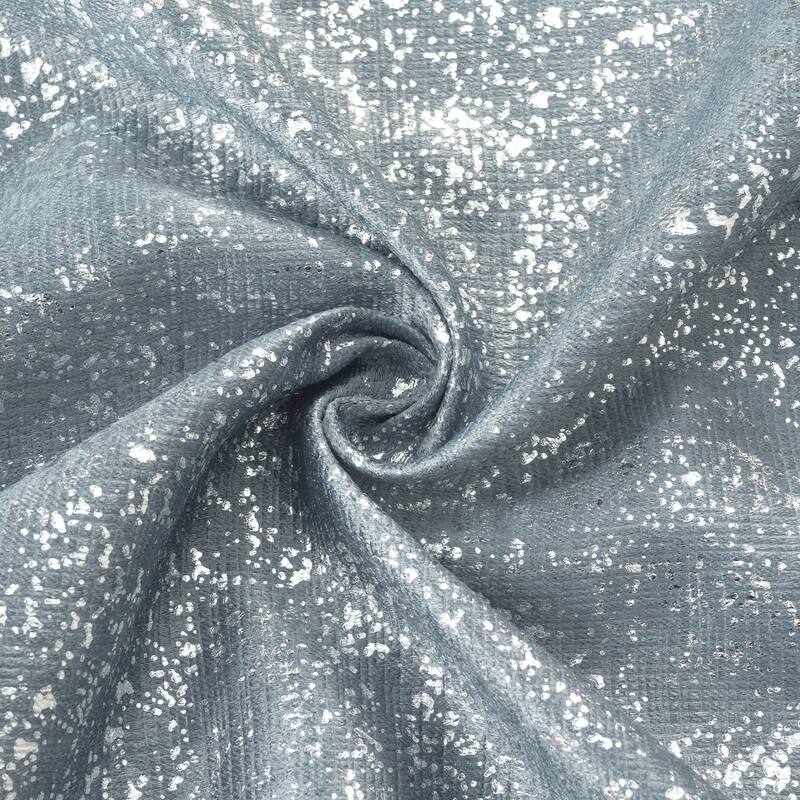 Dainty Home 2 Pack Artisinal 100% Blackout Grommet Curtain Panel Pair with 3D Lurex Texture