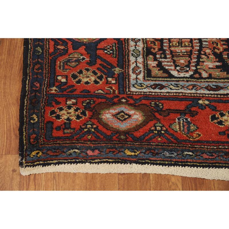Hand Knotted Oriental 100% Wool Carpet Traditional Geometric Oranges & Rust Senneh Runner Rug - 15' 11'' X 5' 2''