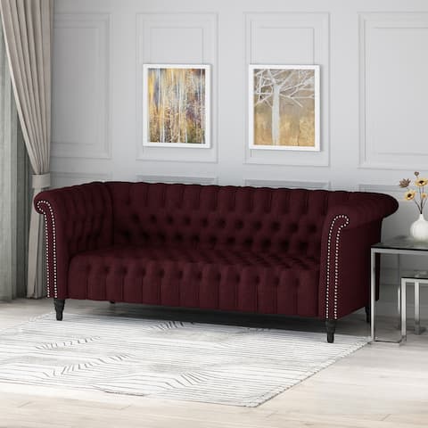 Barneyville Traditional Chesterfield Sofa by Christopher Knight Home