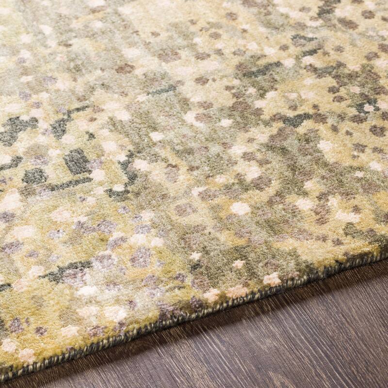 Hand-Knotted Giana Abstract Wool Area Rug - 10' x 14'