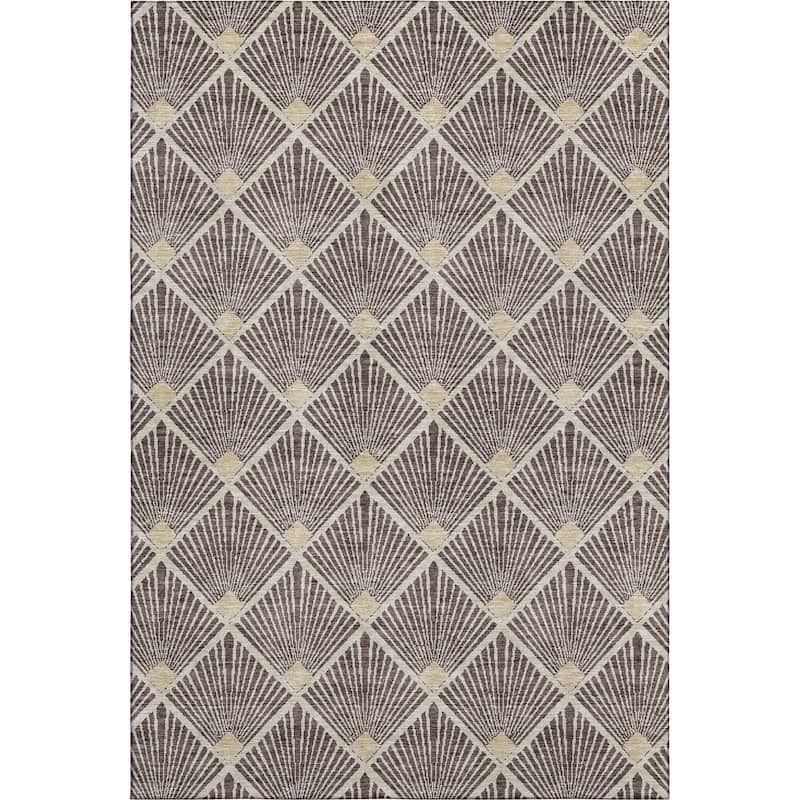 Premium Washable Super Soft Diamond Trellis Mayfield Rug