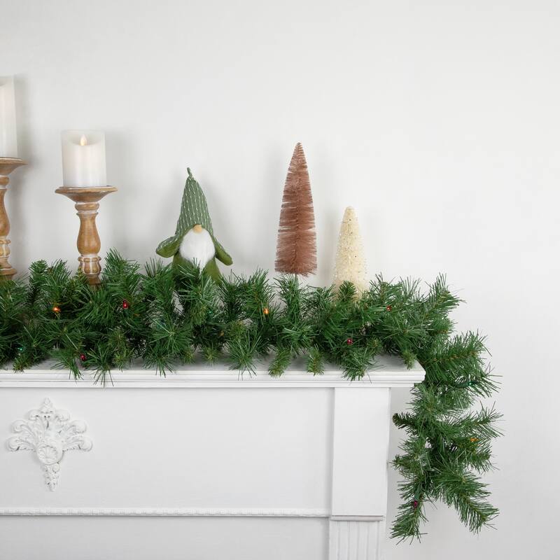 9' x 10" Chatham Pine Artificial Christmas Garland, Multi-Color Lights