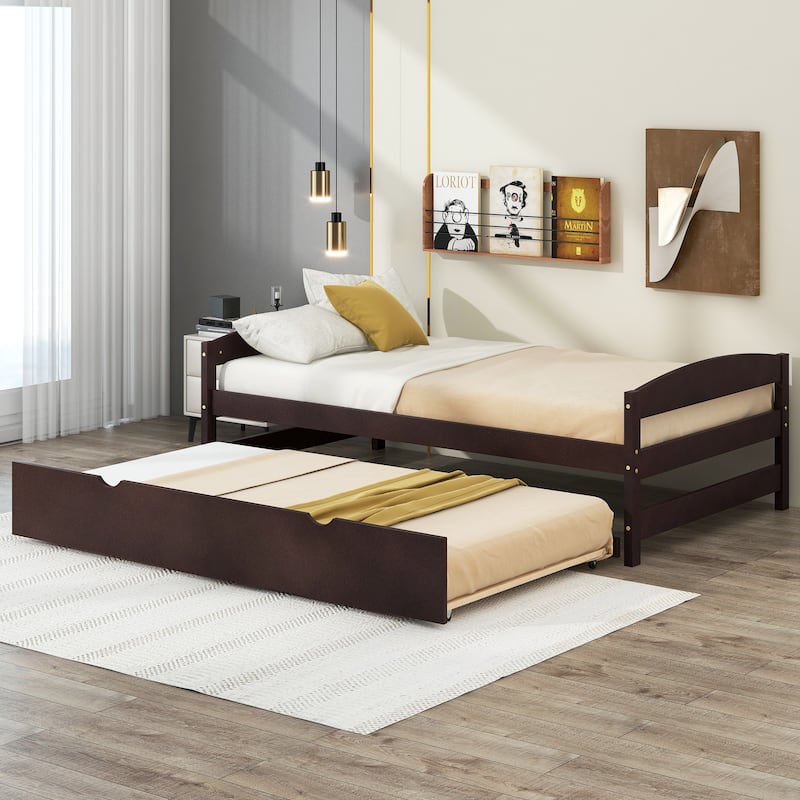 Platform Bed with Trundle