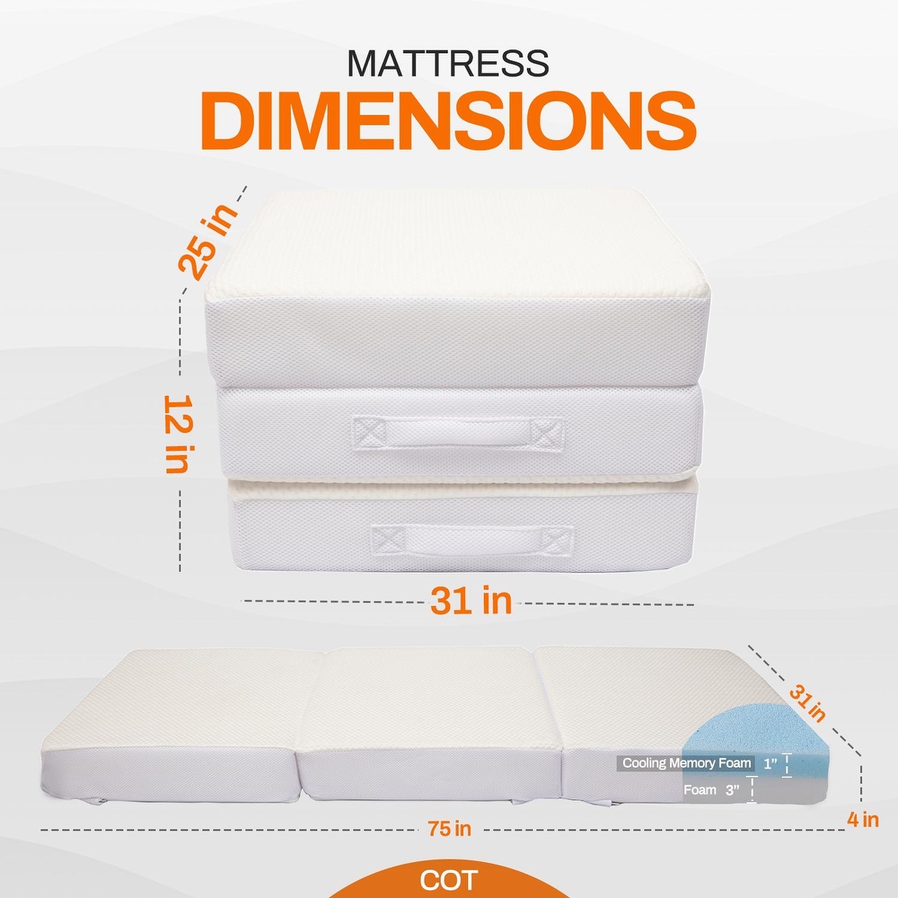 Full xl folding shop mattress