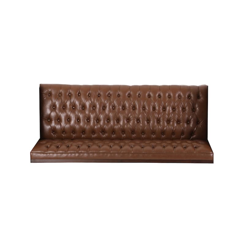 Roomfitters Chesterfield 3-Seater Sofa, Tufted Faux Leather Couch for Living Room