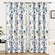 preview thumbnail 18 of 22, DriftAway Sylvia Floral Botanical Herbs Watercolor Printed Pattern Lined Blackout Thermal Insulated Window Curtain 52"Width X 84 "Length - Multi