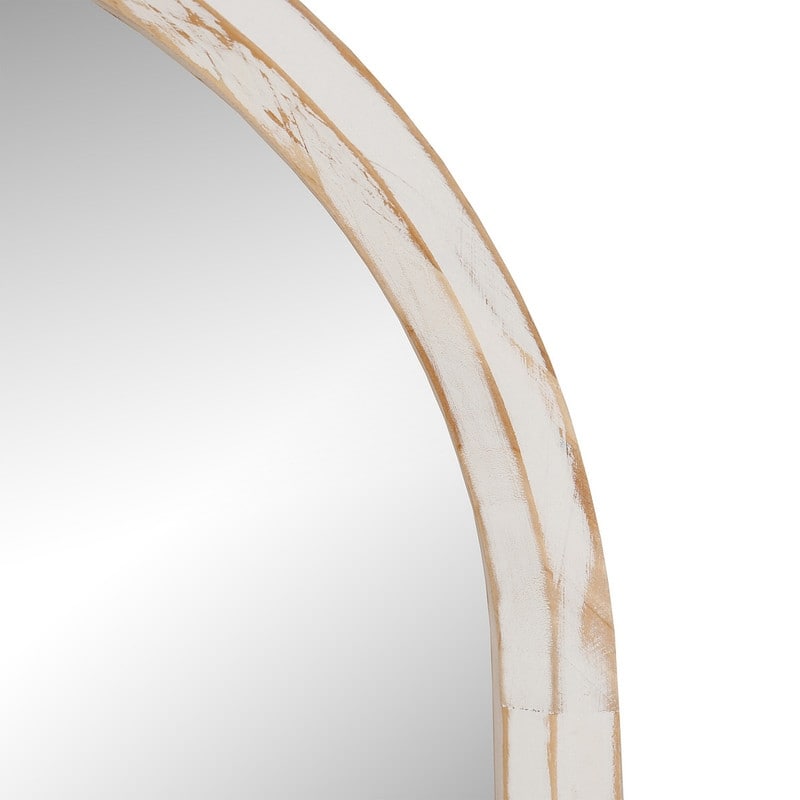 Pastoral Arch Wood Wall Mirror - 32"H x 19"W x 2"D