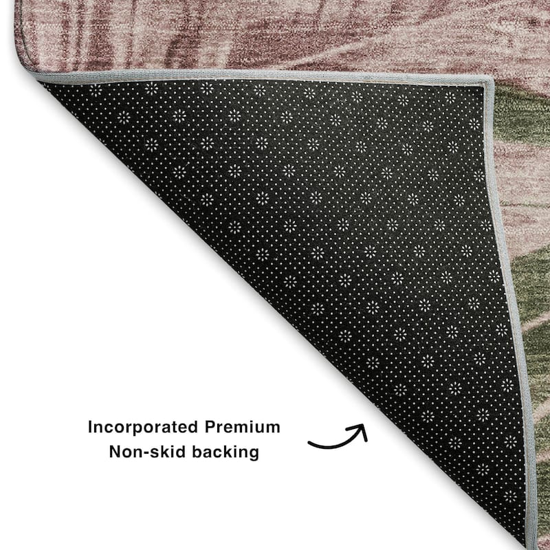 Premium Washable Super Soft Tropical Floral Mayfield Rug