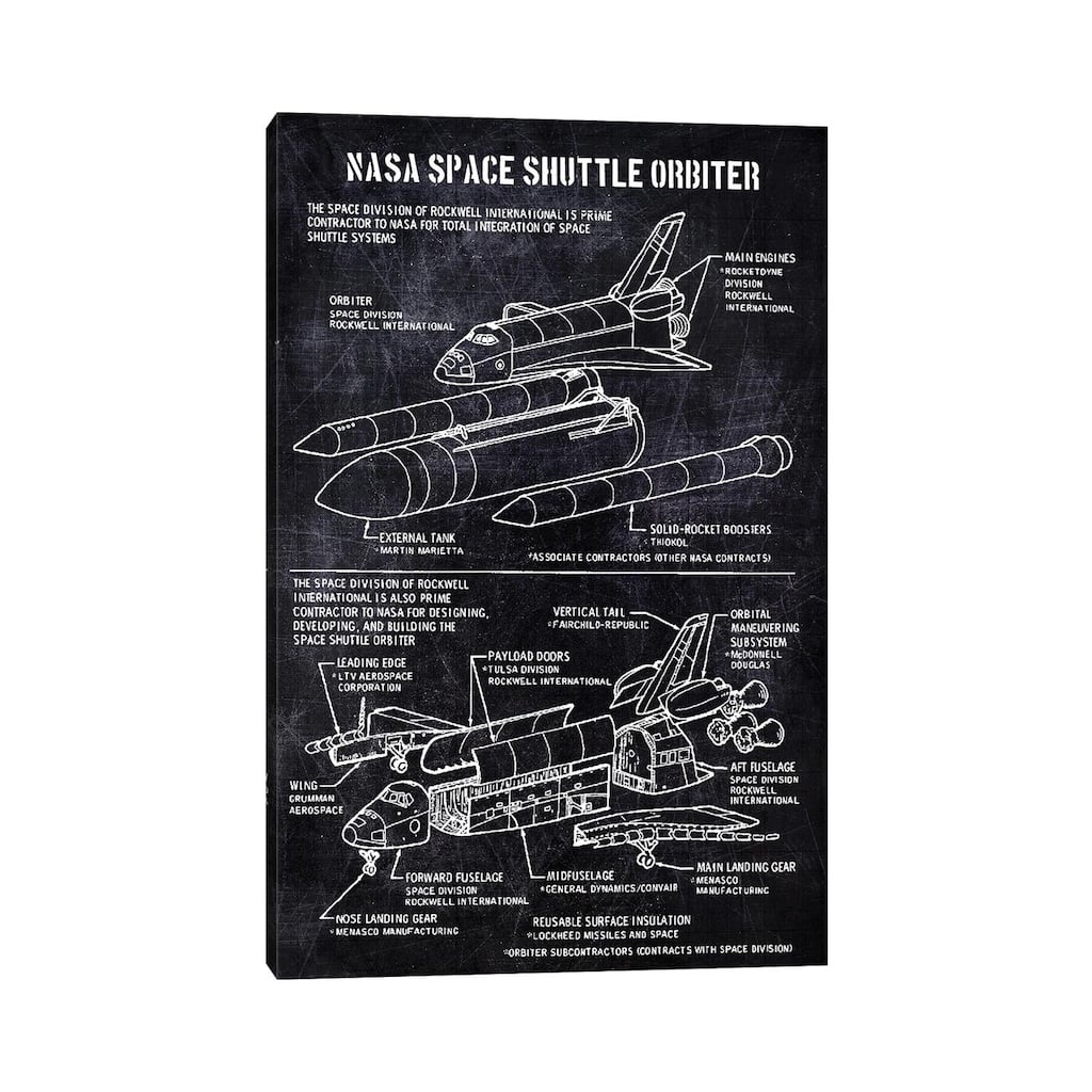 iCanvas "nasa space shuttle orbiter" by Joseph Fernando Canvas Print