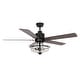 preview thumbnail 9 of 11, 52 inch Reversible Wooden 5-Blade 3-Light Ceiling Fan with Remote