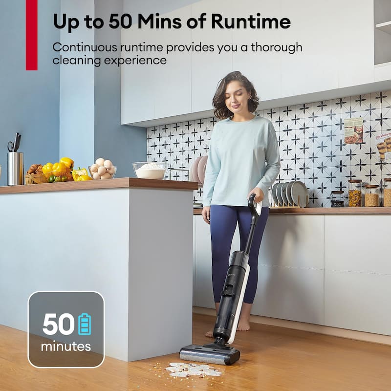 MessMaster Cordless 3-in-1 Stick Vacuum Cleaner, LCD Display Lightweight for Hard Floors