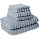 Modern Threads Wavy Luxury Spa 6-pc. Quick-dry Towel Set - Spa Blue