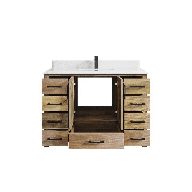 Willow Collections 48 in. W x 22 in. D Malibu Mango Single Sink Bathroom Vanity with Countertop