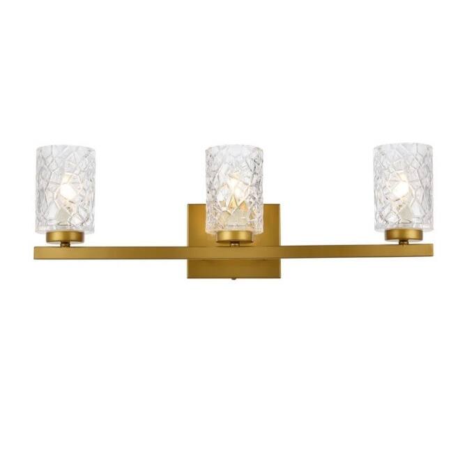 Elegant Lighting LD7027W24 Cassie 3 Light 24" Wide Vanity Light