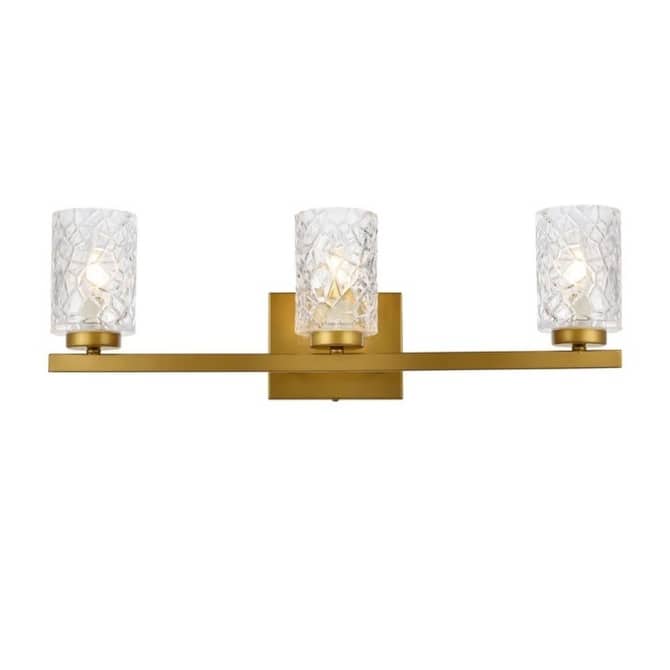 Elegant Lighting LD7027W24 Cassie 3 Light 24" Wide Vanity Light