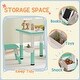 preview thumbnail 2 of 5, Kids Table and Chairs Set, Adjustable Height Toddler Activity Table with Storage for Crafts and Play