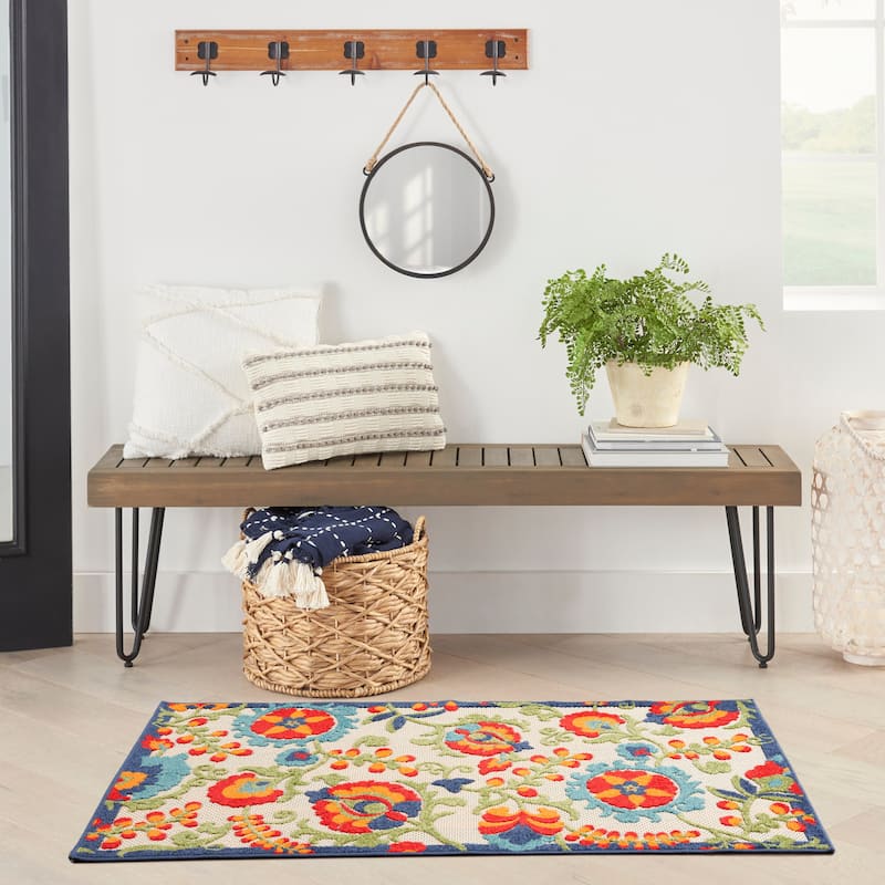 Nourison Aloha Indoor/Outdoor Floral Area Rug - 2' x 3' - Multicolor