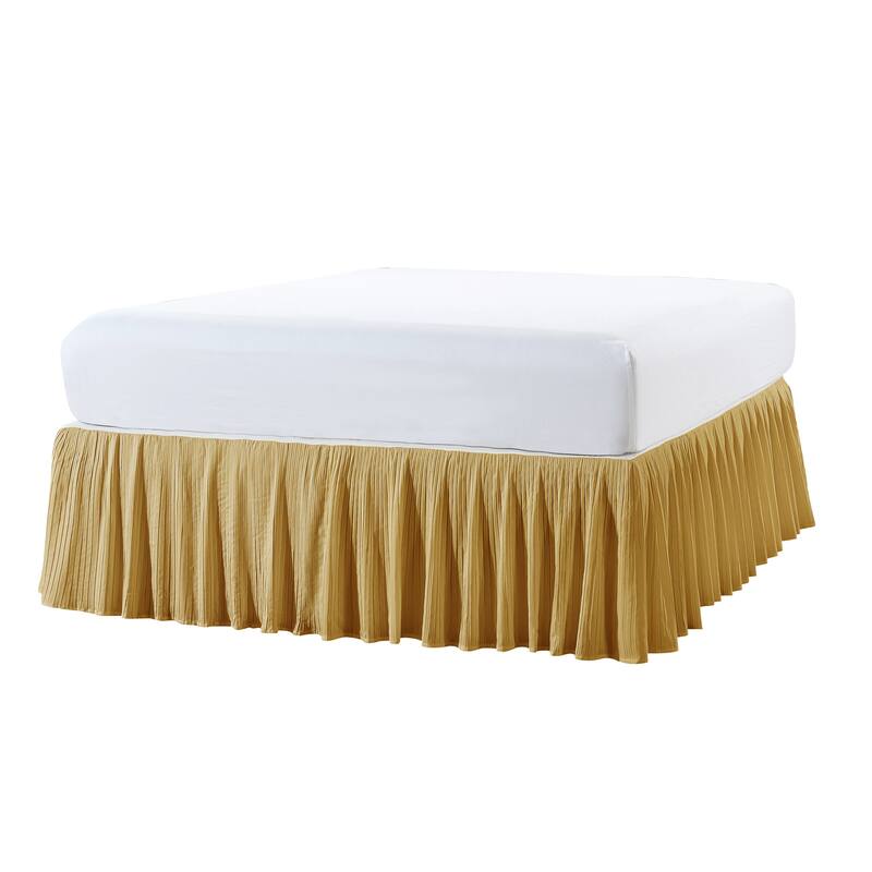 Serenta Pleated Bedskirt 18" Drop - 32 Color Options