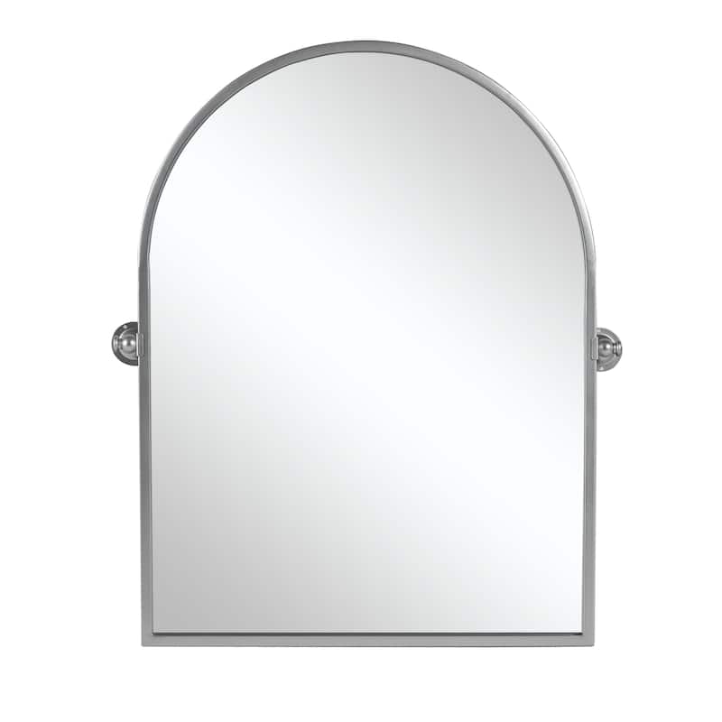 Arched Vintage Pivoting Wall Mirror 36"H×24"W