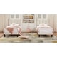 preview thumbnail 48 of 70, Kids Bed Frame, Height Adjustable Upholstered Bed, Twin Size Bed Set of 2 Beige
