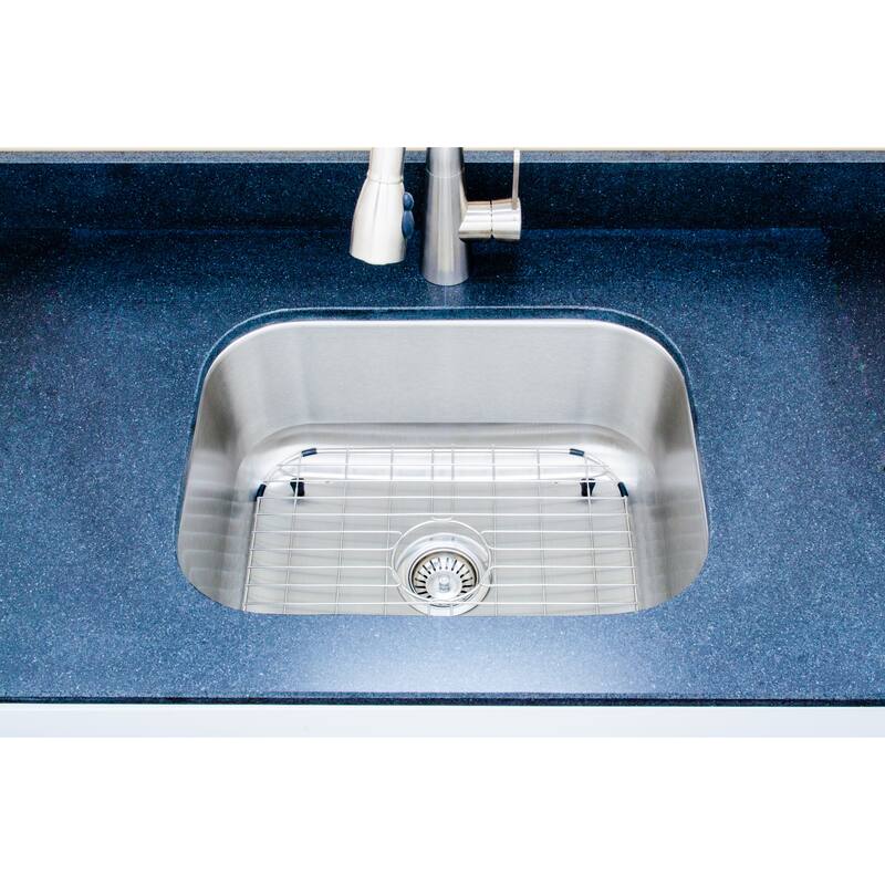 Wells Sinkware Craftsmen Series 23-inch 18-gauge Undermount Single Bowl Stainless Steel Kitchen Sink Package