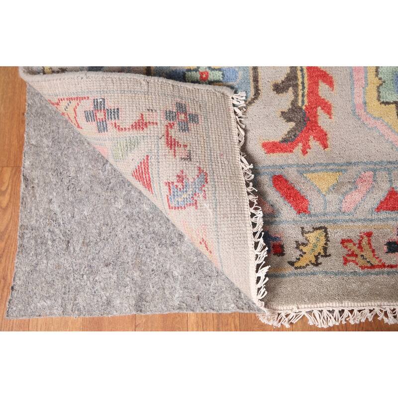 All-Over Large Floral Oushak Oriental Area Rug Wool Carpet - 12'0"x 14'9"