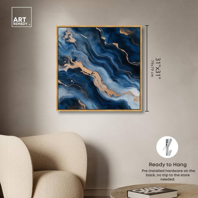 Deep Sea Geode II Canvas by Art Remedy