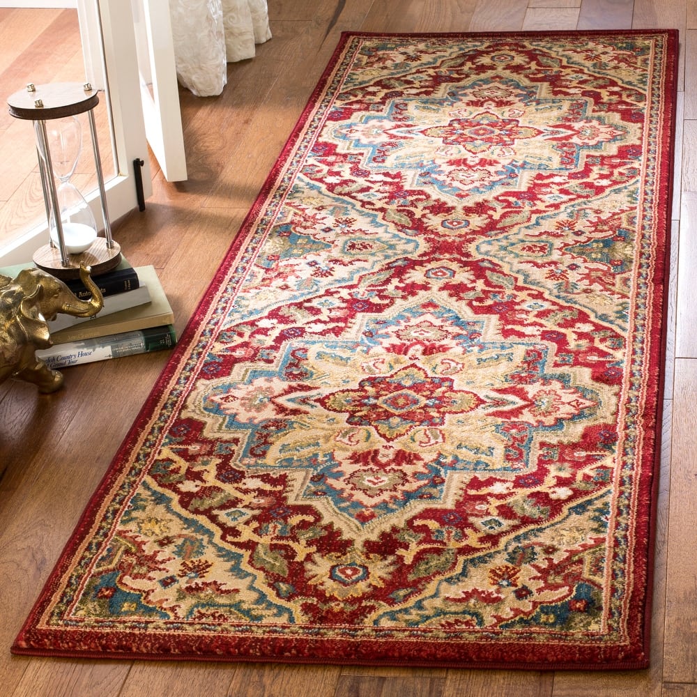 SAFAVIEH Kashan Cherrie Oriental Rug with Fringe