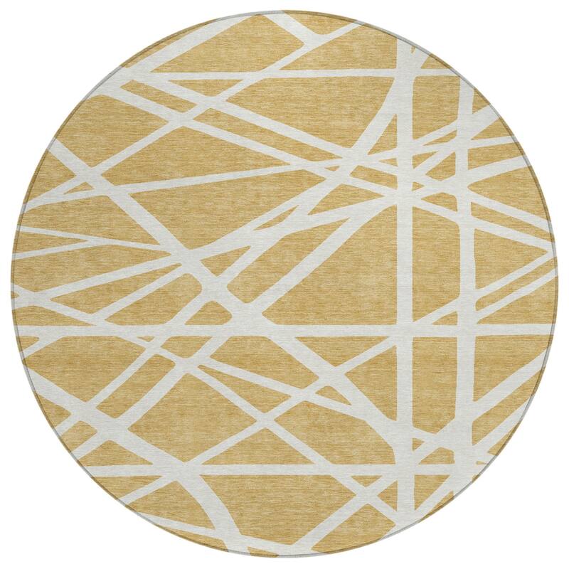 HomeRoots Geometric Transitional Rectangle Outdoor Rug