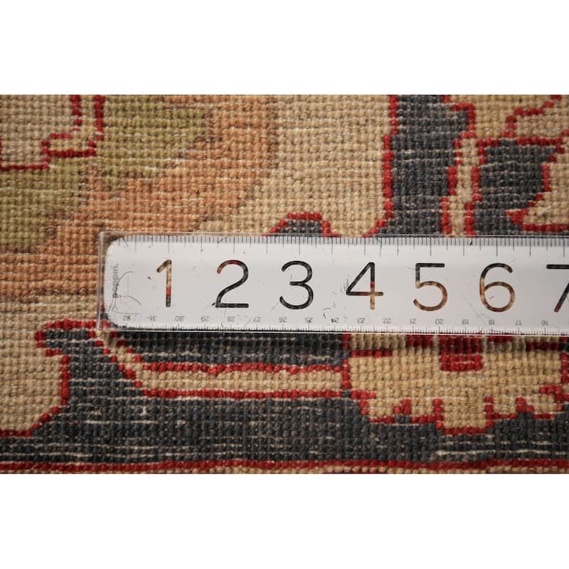 Vegetable Dye Red Ziegler Oriental Area Rug Hand-Knotted Wool Carpet - 8'0" x 9'10"
