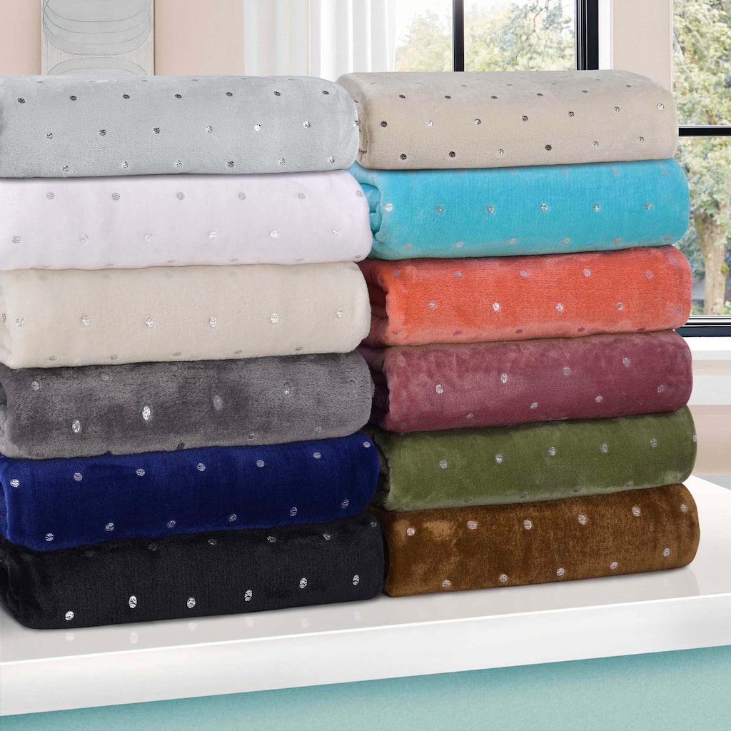 Superior Fleece Plush Medium Weight Soft Fluffy Decorative Blanket