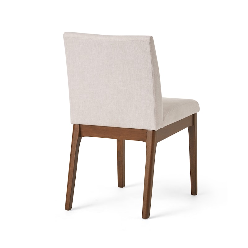 Dining Chairs Set of 2, Green Fabric Dining Chairs, Squared-off Back Kitchen Side Chairs, Kitchen Dining Room Padded Seating