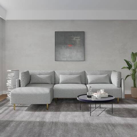 Modern 4 Pieces Cube Modular Sectional Sofa Sets