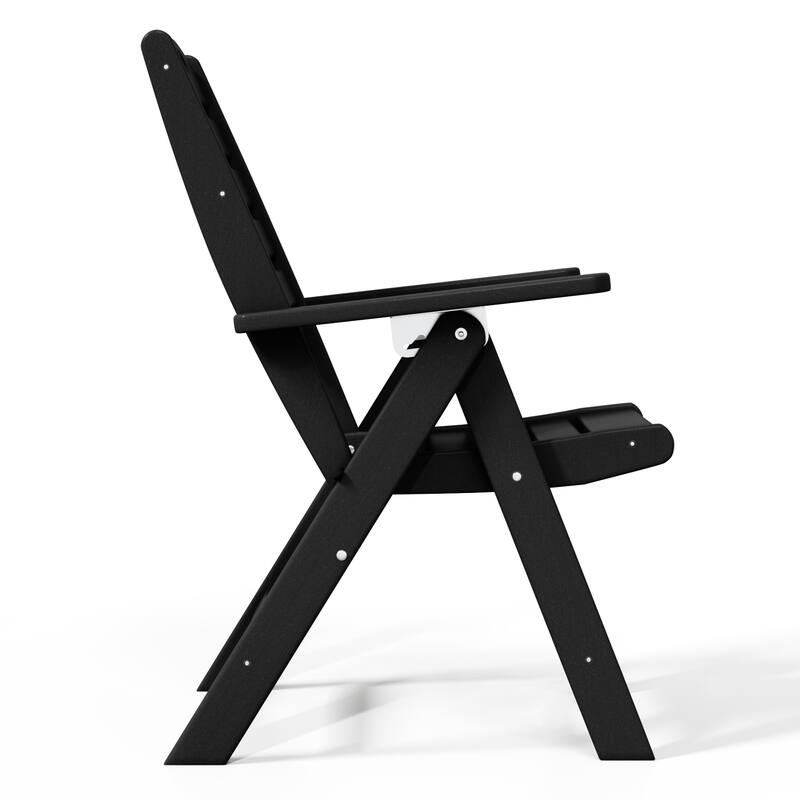 Laguna 5-Piece Square Table Folding Highback Chair Dining Set