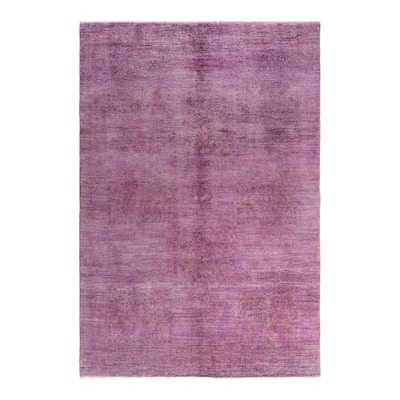 Vibrance One-of-a-Kind Hand-Knotted Area Rug - Pink, 6' 0" x 8' 10" - 6' 0" x 8' 10"