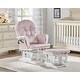 preview thumbnail 1 of 15, Glider and Ottoman with Wood Frame, Nursery Glider
