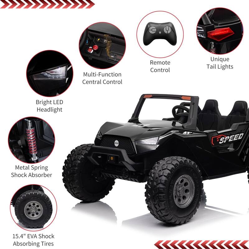 24V Kids 2 Seaters Ride On UTV with Remote Control
