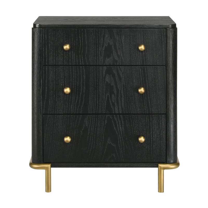 Anser Black and Natural 5-piece Bedroom Set