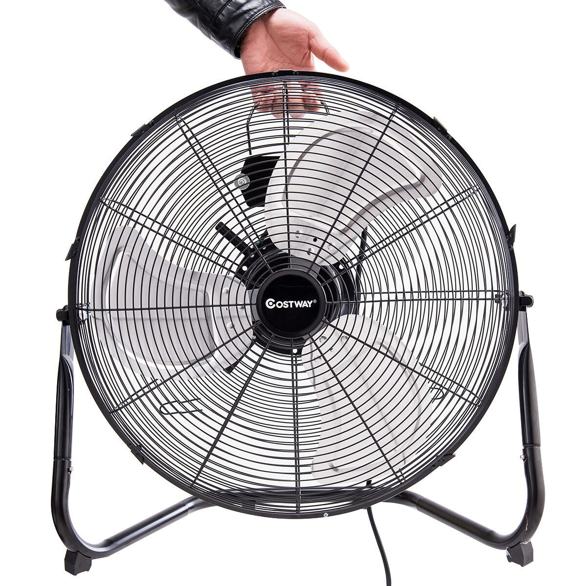 Shop Costway High Velocity 20 Floor Fan Commercial Industrial Grade 3 Speed Black Overstock 20510069