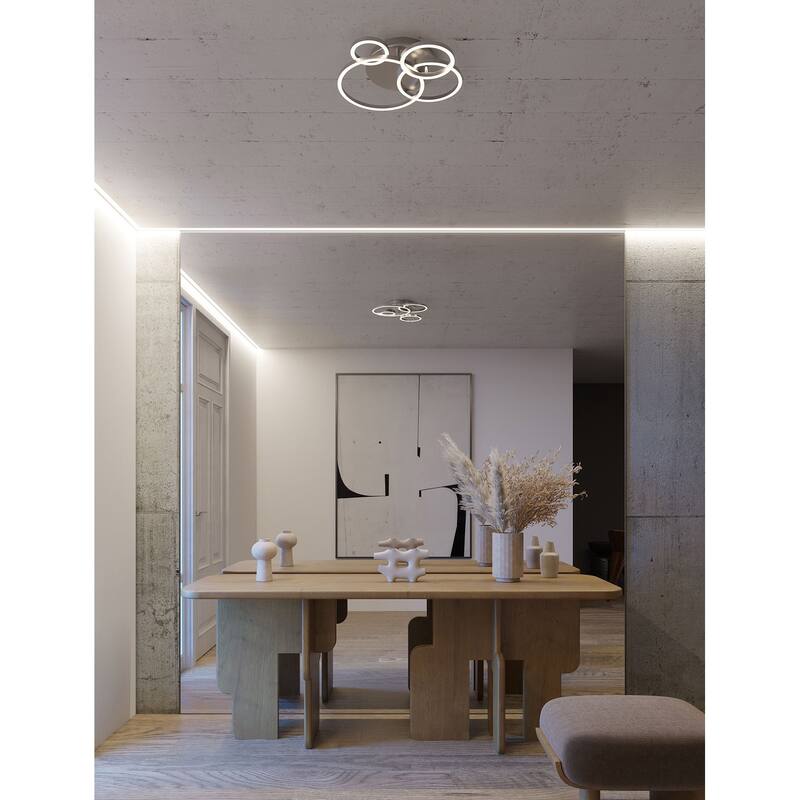 AFX ORBF24LAJD1 Orbit 24" Wide LED Semi-Flush Ceiling Fixture