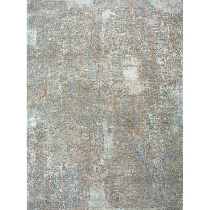 HomeRoots Abstract Contemporary Rectangle Area Rug - 120.00 in. x 96.00 in. x 0.25 in.