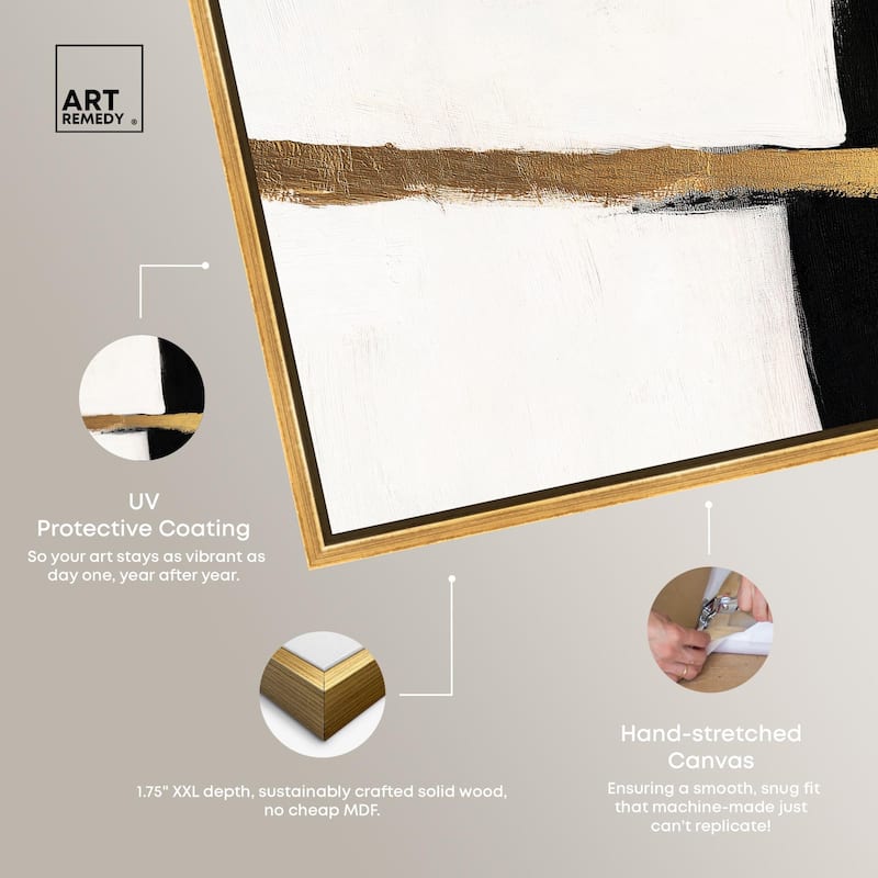 Weight of Black II Canvas Set of 2 by Art Remedy