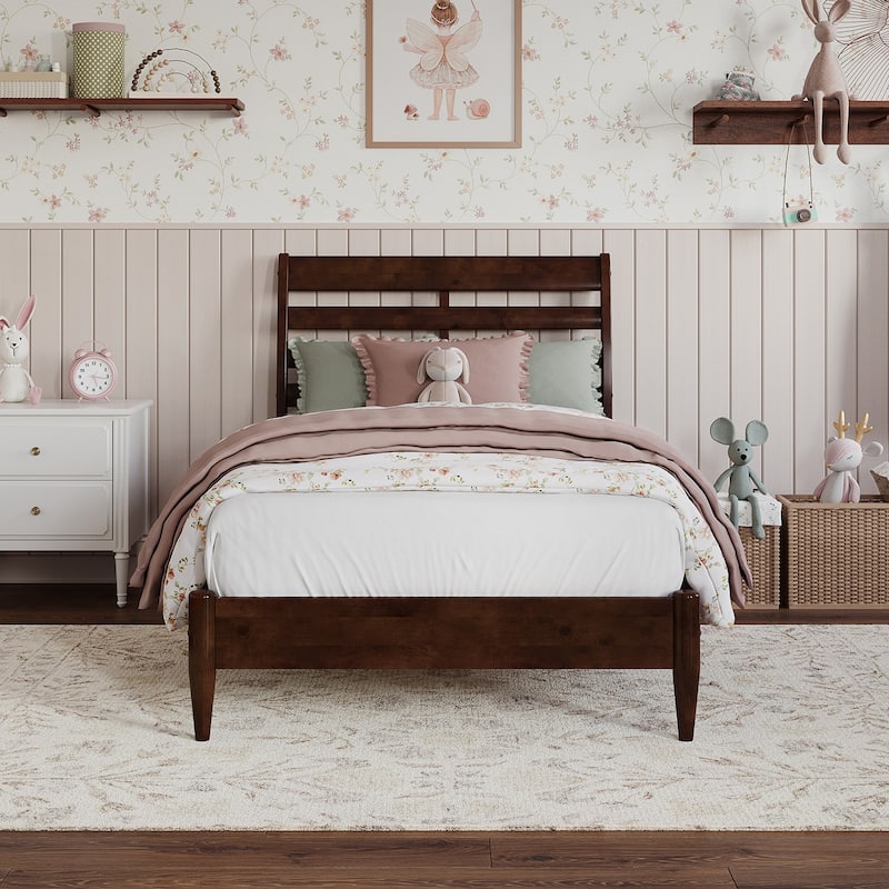 Savannah Solid Wood Low Profile Platform Bed