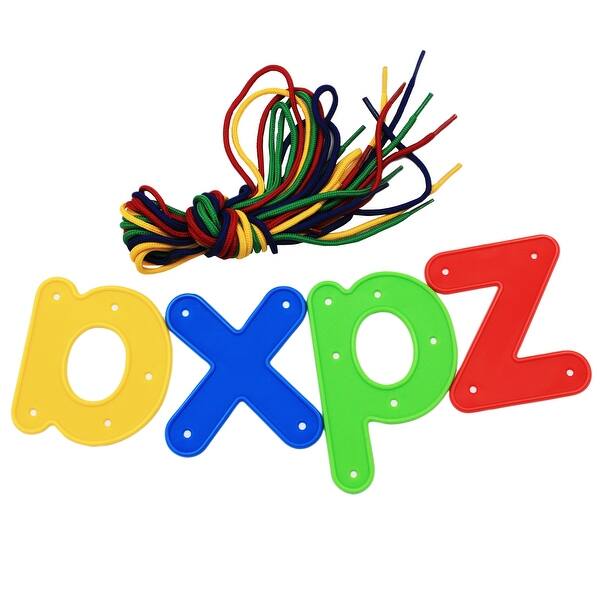 slide 2 of 2, Lacing Alphabet, Lowercase, Set of 26