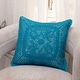 preview thumbnail 3 of 2, Turquoise Crochet Pillow