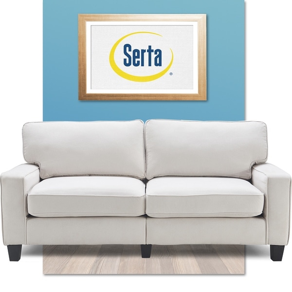 Serta Palisades Upholstered 78" Sofas for Living Room Modern Design Couch, Straight Arms, Soft Upholstery, Tool-Free Assembly. Opens flyout.
