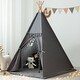 preview thumbnail 2 of 5, Kids Tent with Padded Mat, Lights, Carry Bag, Cotton Canvas Washable